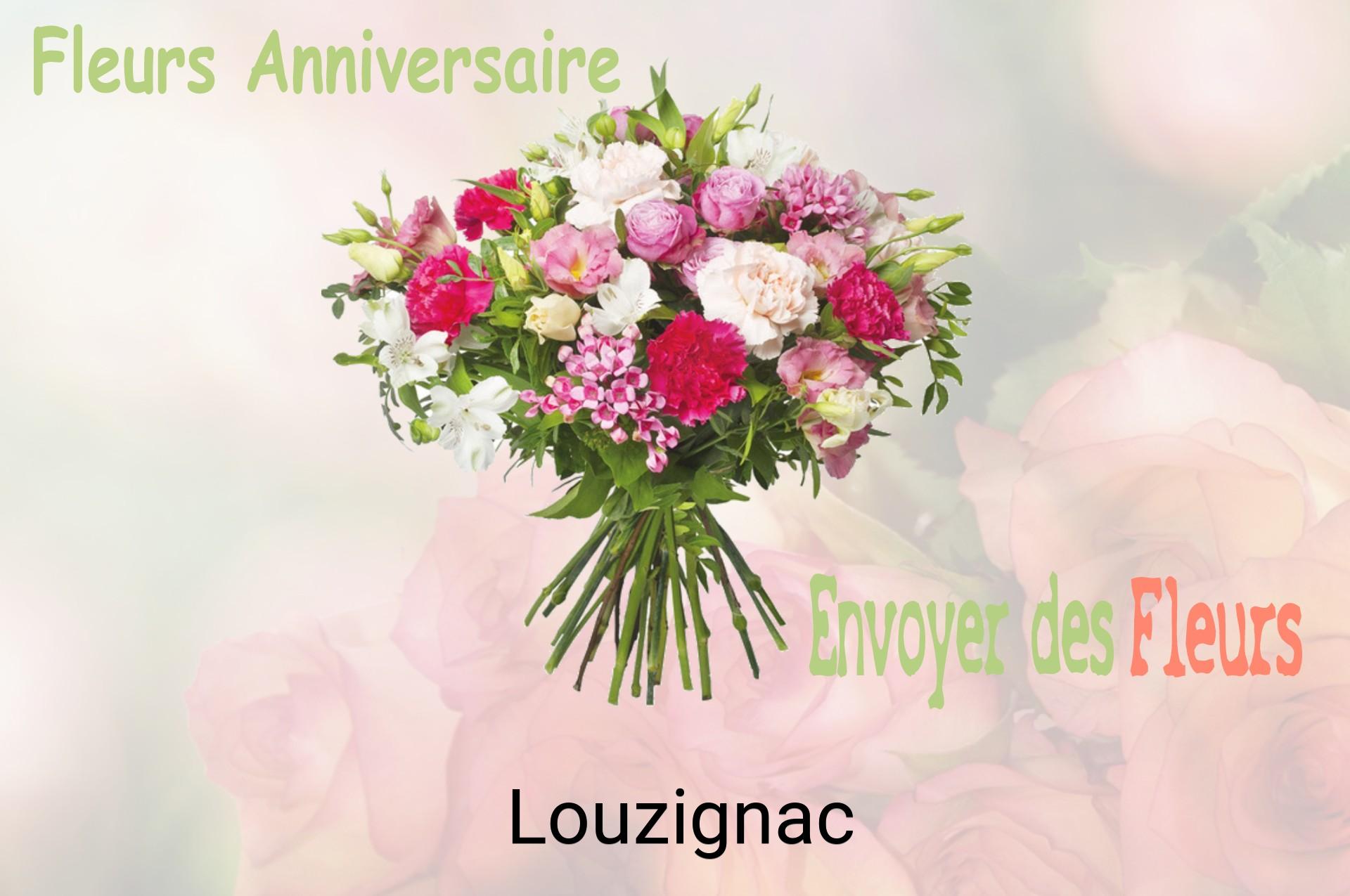 Bouquet de fleurs d’anniversaire livré à Louzignac
